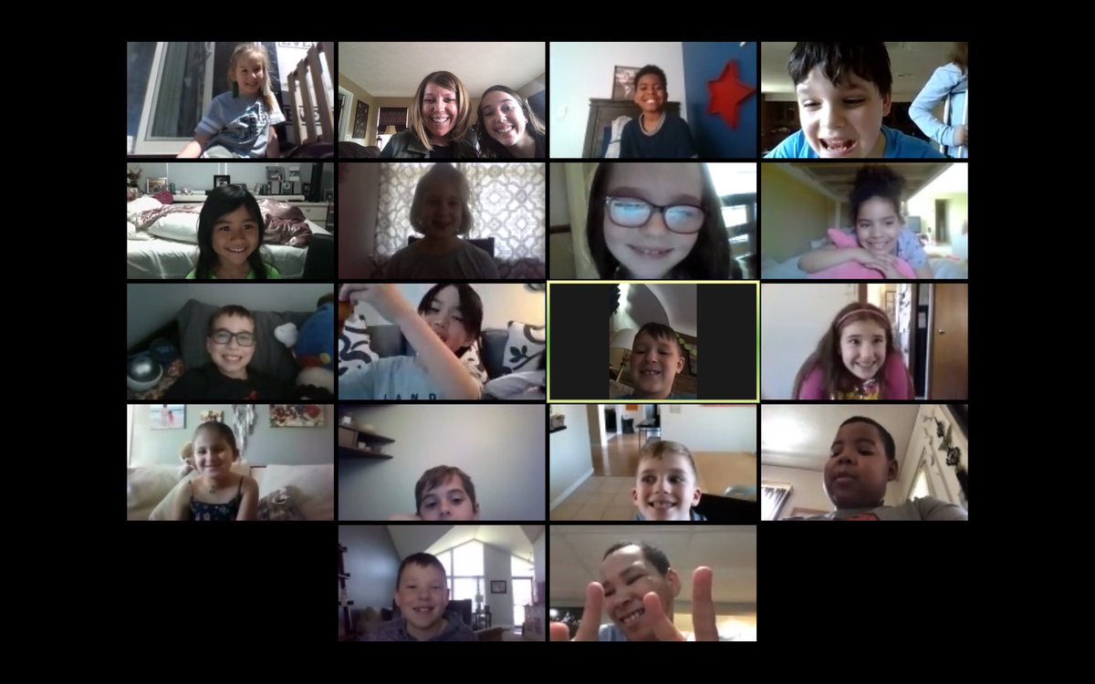 Loved seeing so many of my students on our Zoom meeting today!  #landerlove #remotelearning #myohioclassroom <a href="/EduLeadingLady/">Dr. Felecia Bell Evans</a>