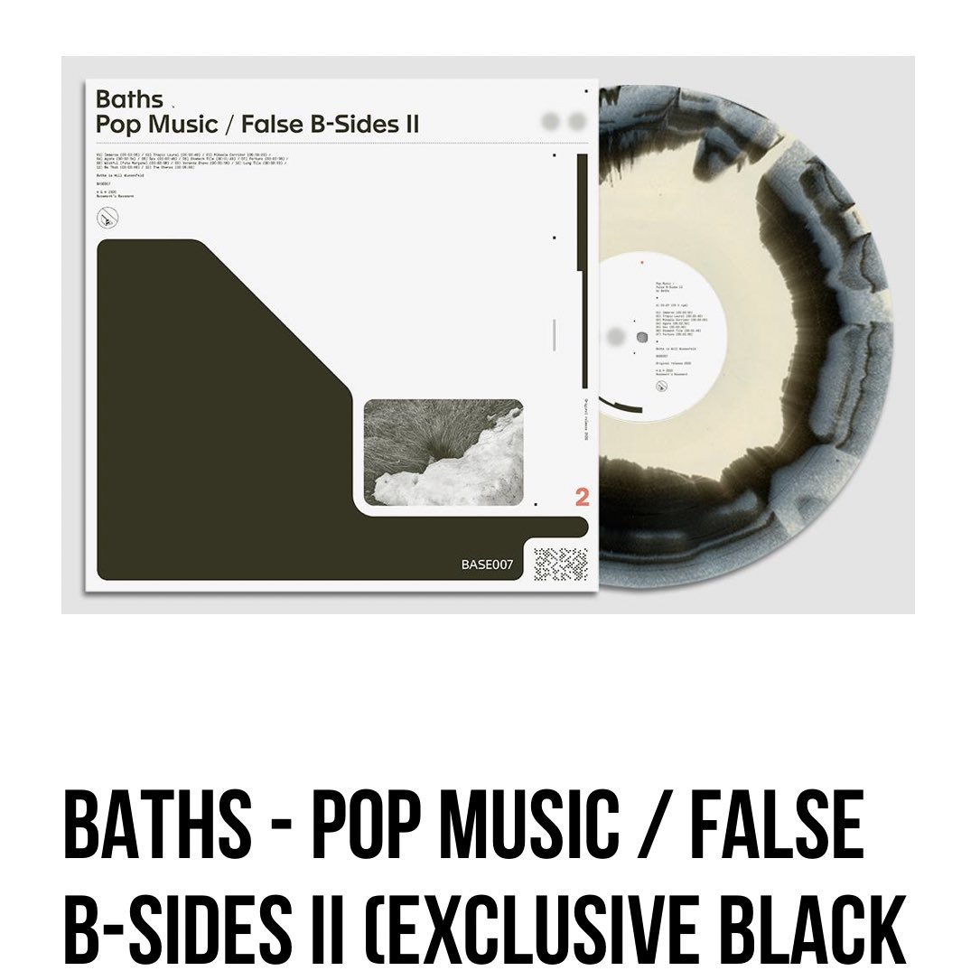 MERCH https://thehyv.shop/collections/bathsAll merch designs byBryant Rutledge ( @LOW_LIMIT)Pop Music / False B-SidesPop Music / False B-Sides IIVINYL pre-orders available nowlimited quantities:PM/FBS 1 - 380PM/FBS 2 - 400