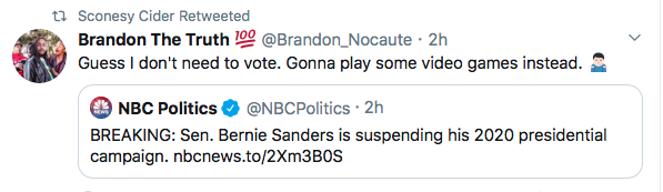 nevbav's tweet photo. @xoburna @SWOLE_D_LOX @BrendanKeefe @PreetBharara @tylerperry @kroger he is a half ass #bernieTroll
Bernie had the lowest charitable donations of all the candidates. So the fact that a general black successful wealthy man is more charitable just tweaks the #BernieStans #BernieTrolls #BernieBros https://t.co/ZD4odSakmO