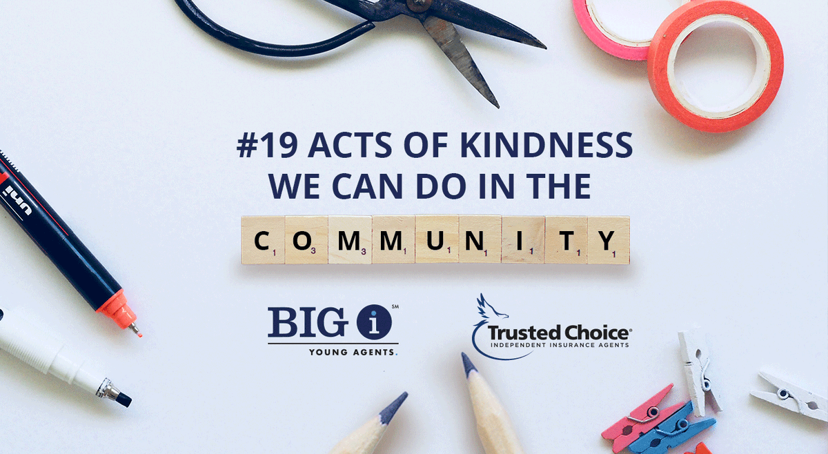 IndAgent's tweet photo. #BeKind: We've got #19ActsofKindness you can do with your family or agency to show that as a community, we can still be a positive and joyful influence #athometogether. Use #TCagentsGIVE #WeareTrustedChoice #19ActsofKindness and we’ll share your work! https://t.co/ZSvkdC60tJ https://t.co/cMqDyMR9SB