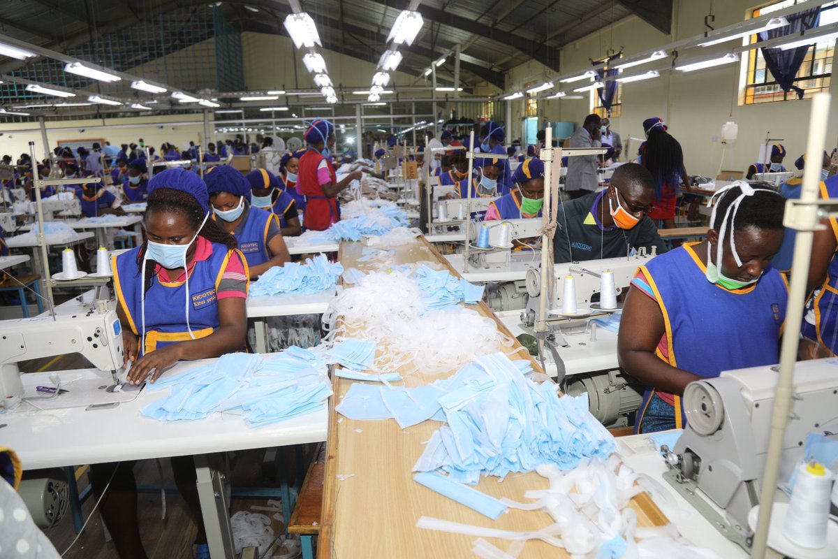 mamangilu's tweet photo. A STITCH IN TIME SAVES NINE. 

Kitui County Textile Centre @Kicotec is operating at full capacity day and night to produce the much needed surgical masks to be used as the first line of defense against #COVID19 https://t.co/LI5kZnetFZ