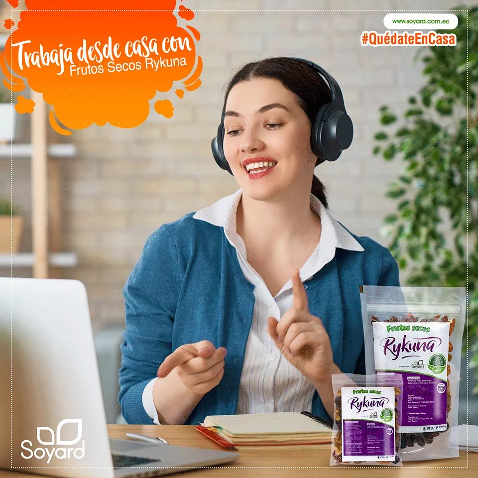 SoyardEcu's tweet photo. Los Frutos Secos Rykuna ayudan a fortalecer y mantener tu sistema inmunológico. Mantente activo y saludable trabajando desde casa. 
#TuVidaEnBalance💚 https://t.co/u0dalUDgXR