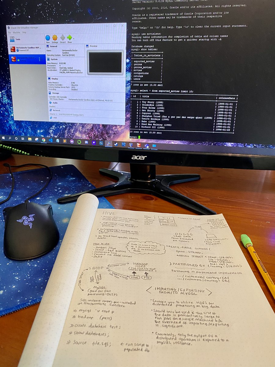 amypeniston's tweet image. Day 53 of #100DaysOfCode
Learned how to move data between MySQL & a distributed file system using SQOOP. Then, linked list challenge on @LeetCode! I actually came up with the optimal algorithm (gasp😮), but it took me a bit of time to implement/refactor😊.
#100DaysOfMLCode