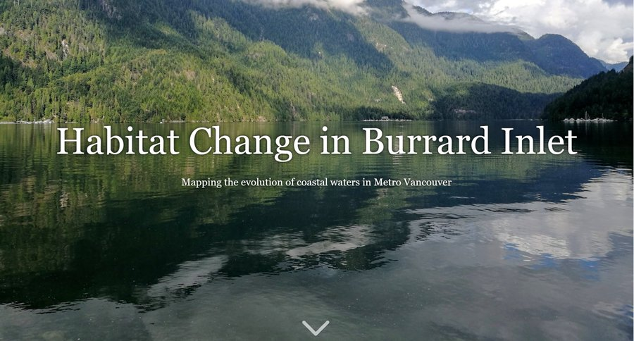 Congrats to @oceanleaders, FISH 507 students, Fanny Couture, @megefford, @RoshniMangar, and @dirediredock on their project that tells the story of how Burrard Inlet has changed since European contact in the 1790s. Well done! 
Find out more here: changeinburrardinlet.ca