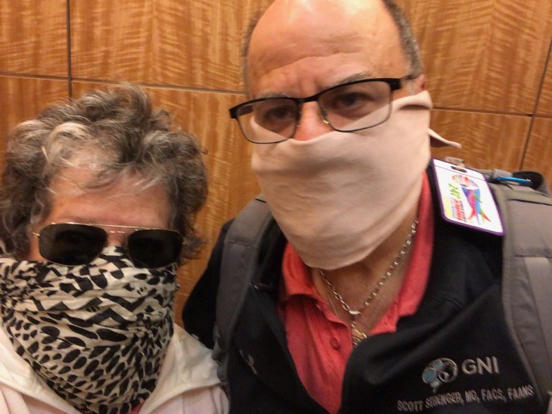 nutcracker88's tweet image. Heading out for some essential items for Passover (our excuse for getting out to find a stagecoach to rob - lol)! #virtualpassover #woodbadge (note the bandana on me)