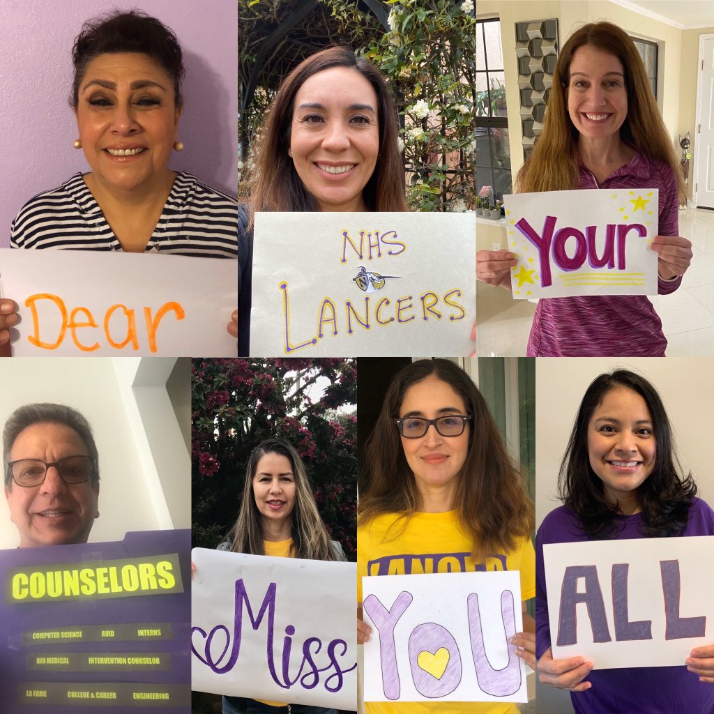 These times have been difficult for everyone! Your NHS counselors miss you and hope you’re all safe!!! #lancerfamily <a href="/NHS_Counseling/">NHS Counselors</a> <a href="/norwalkasb/">Norwalk ASB</a>