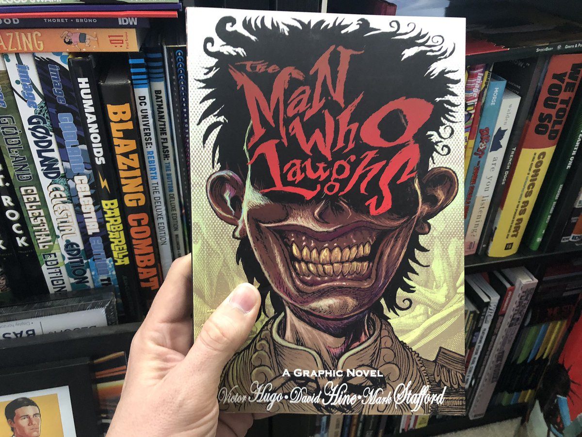 Gaze into one of the inspirations that spawned The Joker. David Hine & Mark Stamford adapt Victor Hugo’s THE MAN WHO LAUGHS for  @SelfMadeHero. Utterly creepy companion to the book & 1928 silent film.  #NCBD lives in  #NTYCBD!!