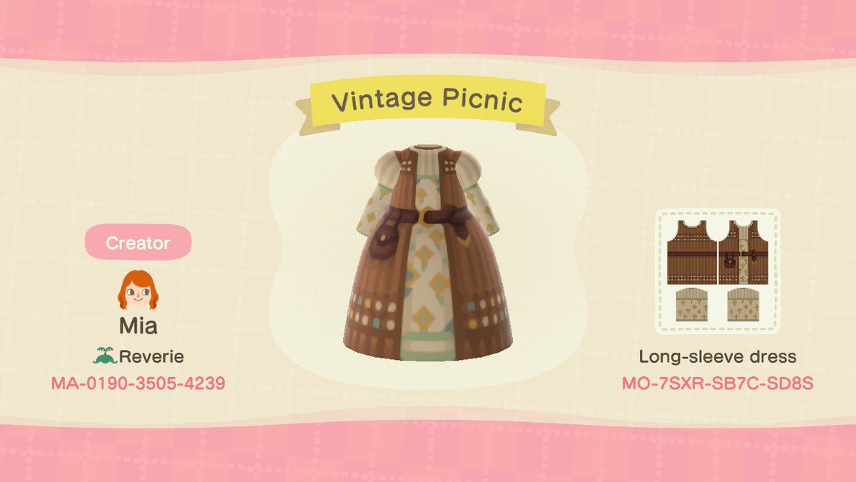acnhfashion's tweet image. 🍃The Nature Walk Collection🍃

pack your picnic basket, we&apos;re going on an adventure

#ACNH #ACNHDesigns #acnhpattern
