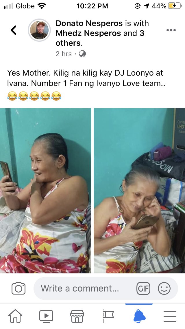 dhangnesperos's tweet photo. Yun pati mama ko kilig na kilig sainyo @IvanaAlawi  🤣🤣🤣
Number 1 ng #Loovana 

#Loovana
#IvanYo https://t.co/QIjV6S8yDi