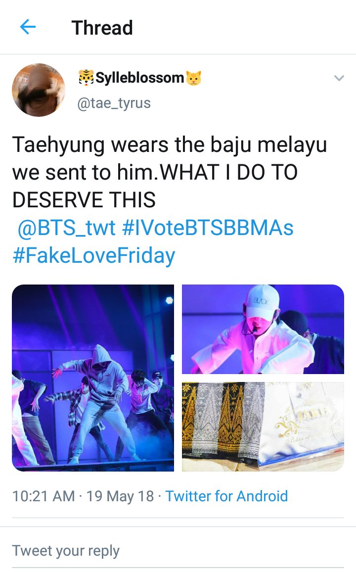 Sam Ninu Rest On Twitter Remember When A Malaysian Army Gifted Taehyung Baju Melayu A Muslim Traditional Cloth For Man Not How He Wore It During The Bbmas Fake Love