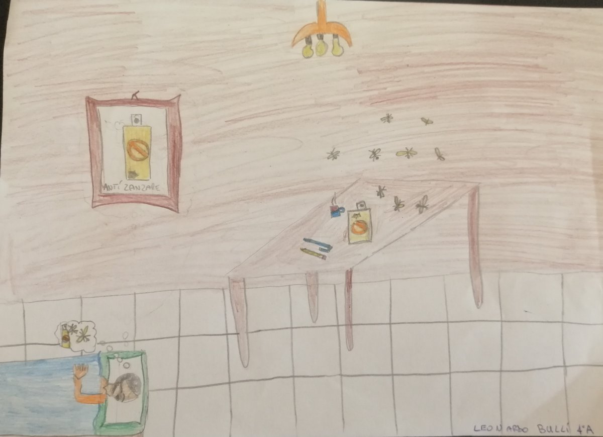 #RodariSocial/5 LeoB. L'ANTIZANZARE. Un uomo comprò un antizanzare perchè aveva la casa infestata da questi insetti. Decise di spruzzarlo il giorno dopo. Di notte le zanzare esaminando l'oggetto scapparono. L'uomo notò l'assenza delle zanzare e chiamò l'Antizanzare "Miracoloso".