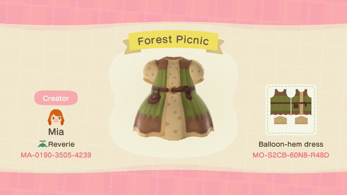 acnhfashion's tweet image. 🍃The Nature Walk Collection🍃

pack your picnic basket, we&apos;re going on an adventure

#ACNH #ACNHDesigns #acnhpattern