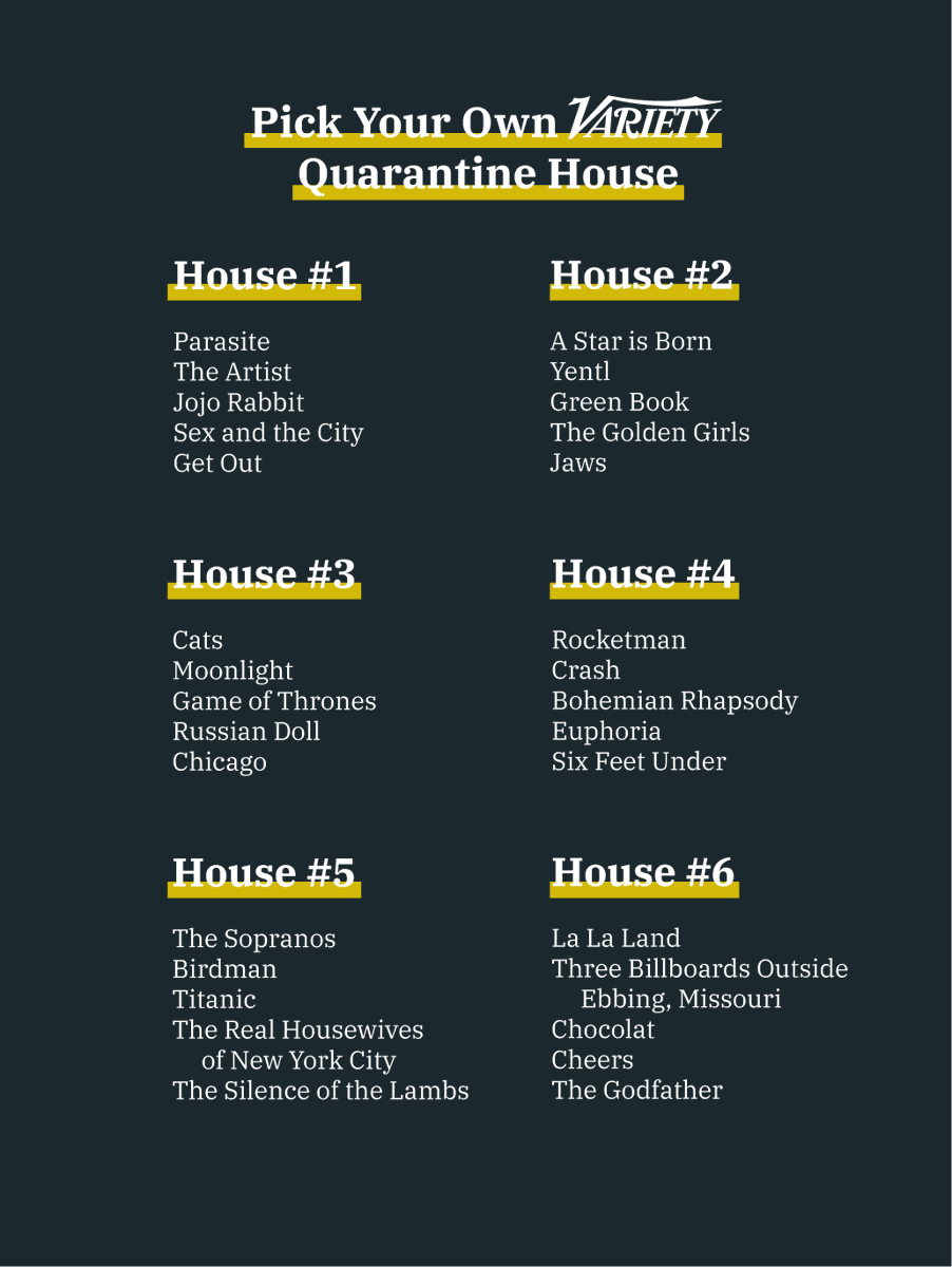 Variety's tweet image. You can only pick one