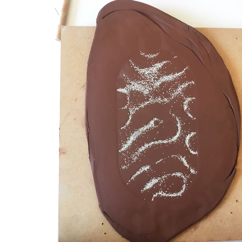 unit_lab's tweet photo. Ernst Chladni Pattern transferred on to terracotta. We are experimenting with different types of materials to make the patterns with that can survive the firing process. 🔥 https://t.co/ms7y1LJB9l