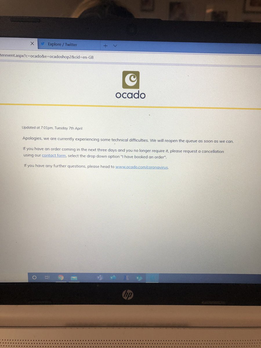 AmberRoseHaynes's tweet photo. @Ocado @Heart_Aflutter How can you say no issues when your website is displaying this message? It’s actually ridiculous https://t.co/VOue8LsJ7f