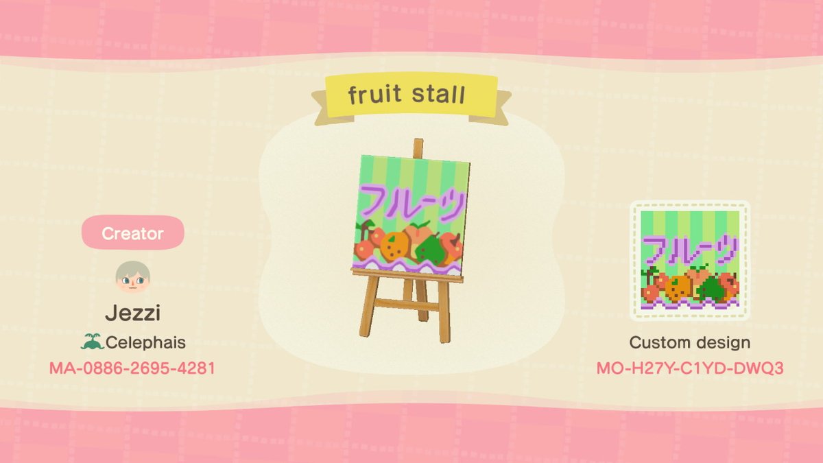 KLCIllustration's tweet photo. sprucin up my freebies, made some stalls! #acnhdesigns #AnimalCrossing #ACNH #NintendoSwitch https://t.co/8gbDACDmFG