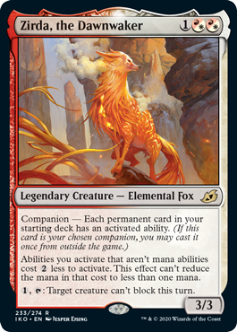 I stan boros foxes.Activated ability tribal is fascinating to think about. What would that deck look like?