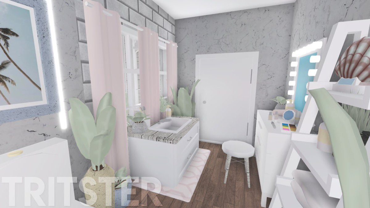 Aesthetic Bloxburg Bathroom Room Ideas