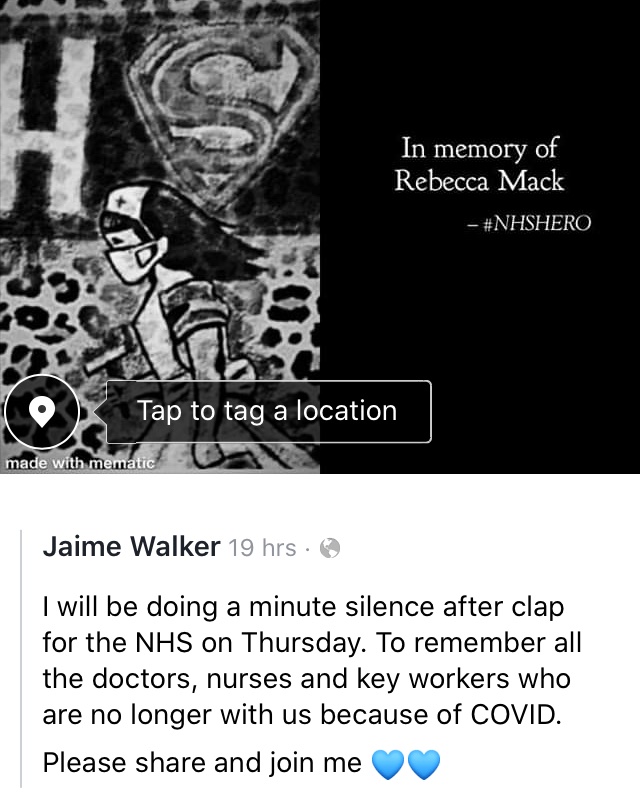 JaimeWa39252156's tweet photo. #RIPBecca
I will light a candle for you tomorrow & have a minute’s silence
The world has lost a fantastic nurse and a beautiful soul
Rest In Power Becca 💙😢 https://t.co/SVg3F2o6si