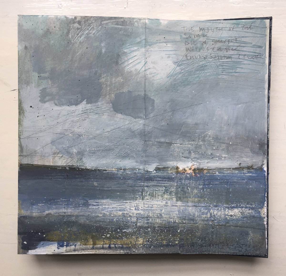 The Swale #sketchbook #mixedmedia #landscapepainting #faversham #kent