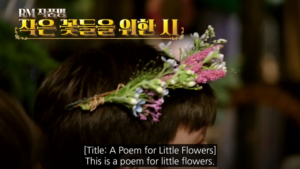 rm's flower crown- a poem for little flowers ;u;- icb you didn't finish it tho a flower crown is the easiest thing to make asdfgh- impressed with le volumé- colour theory points- so much wire wHY- u gonna have oxypetalum goo in ur hair15/10 bc i'm a poetry hoe