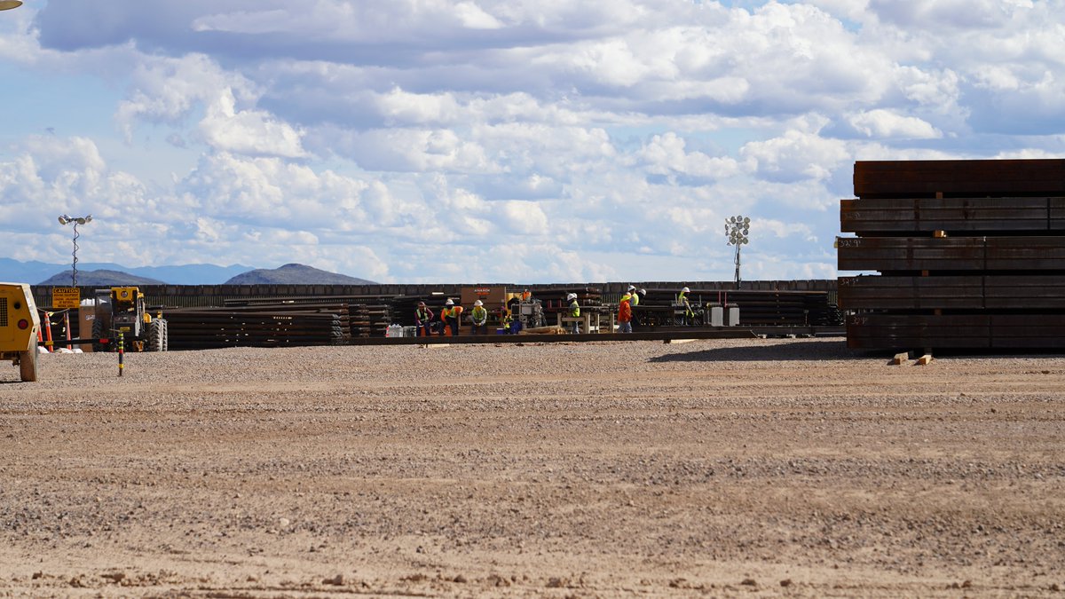 Here you can see they are clearing the way to take the wall up and over a small mountain leading out of the valley. 8/