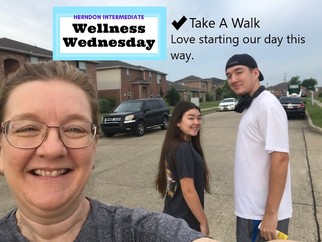 hhh_ComputerLab's tweet image. Peaceful morning walk. Does well for our mind and body. @herndonheroes