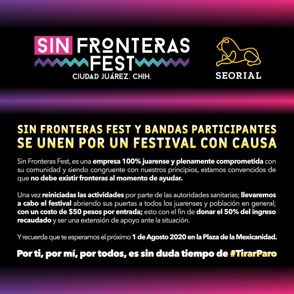frecuenciaindi's tweet photo. #AgendaTIS: ¡Ya está aquí el primer festival con causa a nivel nacional! @SinFronterasJz #TiraParo a las instituciones y familias afectadas por el #COVIDー19. Súmate y asiste el próximo 1 de agosto: https://t.co/80LOYAr35t 😷🎶
#TheIndigoShow https://t.co/eHPXRTQcME