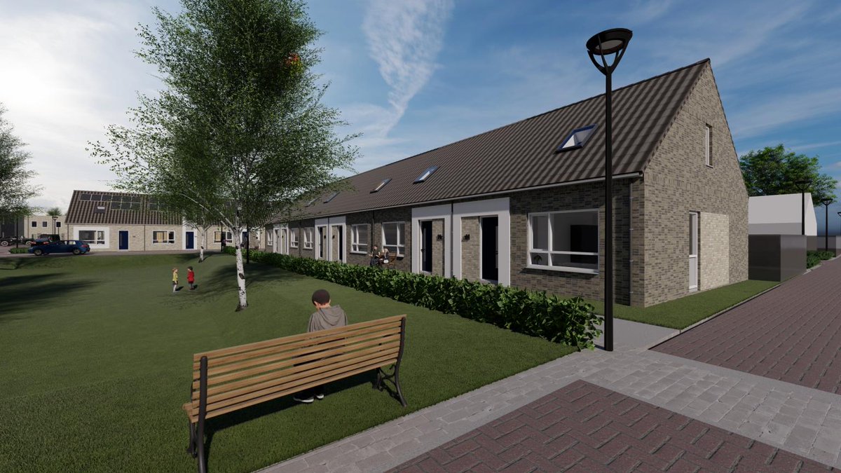 Groot_Goes's tweet photo. De verzetsheldenbuurt in #Goes gaat grotendeels op de schop. 138 verouderde huurwoningen maken plaats voor 112 nieuwe.  In een later stadium komen ook aan de Kamperfoeliestraat nog 14 nieuwbouwwoningen. Ontwerp: @buroSALT https://t.co/8yWdHApK7D