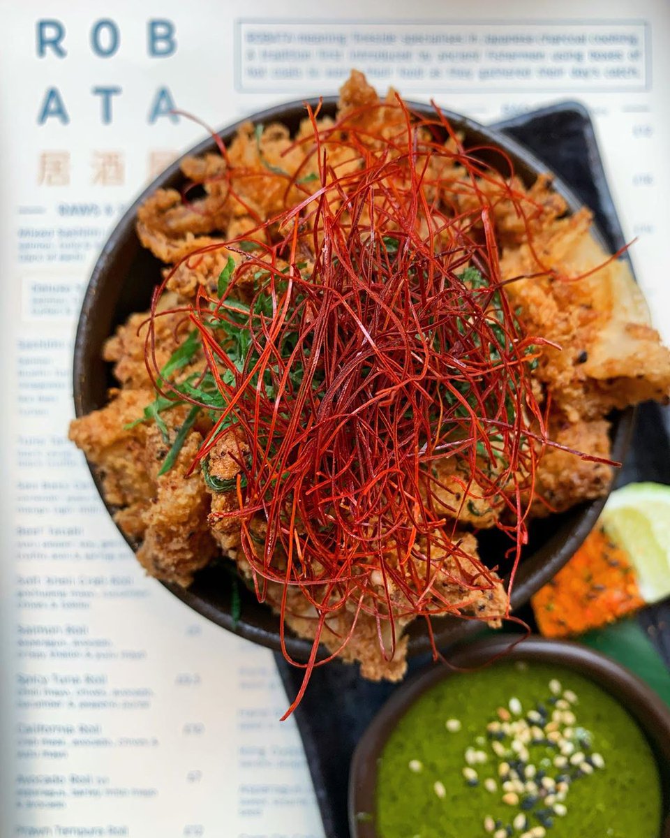 robatasoho's tweet photo. Perfect for nibbles - Here is our Chilli Pepper Squid 🐙 with yuzu and coriander #robataosho 😋.
.
.
.
.
.
📸 : @piggininthecity https://t.co/9vVN0GbfjL