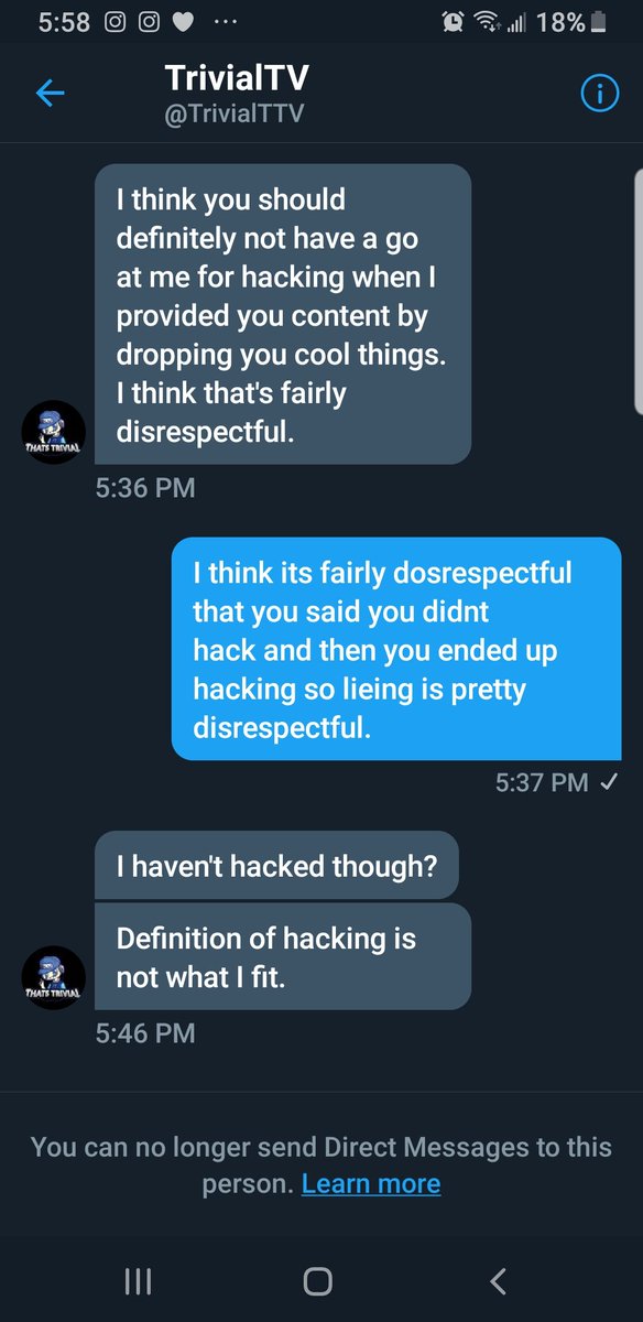 I didnt respond because i dont accept hacking in any way shape or form. I would never put my community and myself at jeopardy.Then he came into my stream asking me to sell at his hacked rate.I said very evenly that no he had hacked i didnt want to.Here are his responses. 4/5
