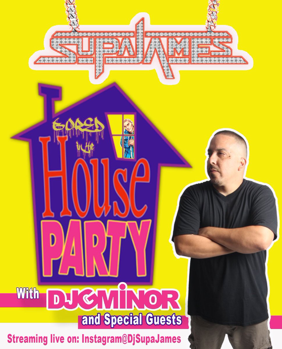 Every Thursday 3-5p! My #BoredInTheHouse Party with guest DJs and some of your favorite Artist checking in! Who’s coming? And who do you want to see on the show?