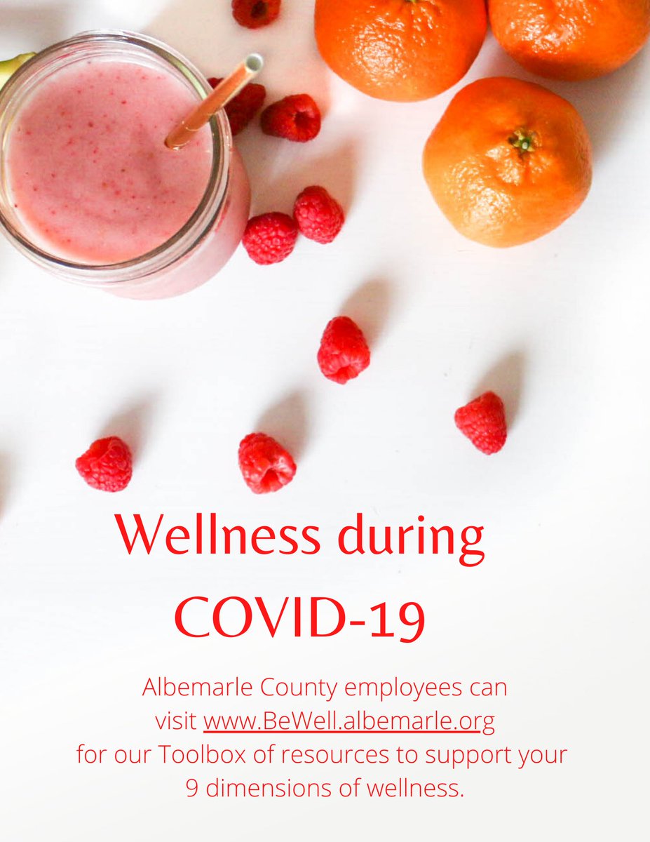 What is "Wellness" to you?

Eating salads? Going to bed early? 

What if I told you it equally has to do with the kind of thoughts you think, and the company you keep?

For wellness tips during difficult times, click the link: bewell.albemarle.org/programs/Pages…

#COVIDwellbeing #wellness