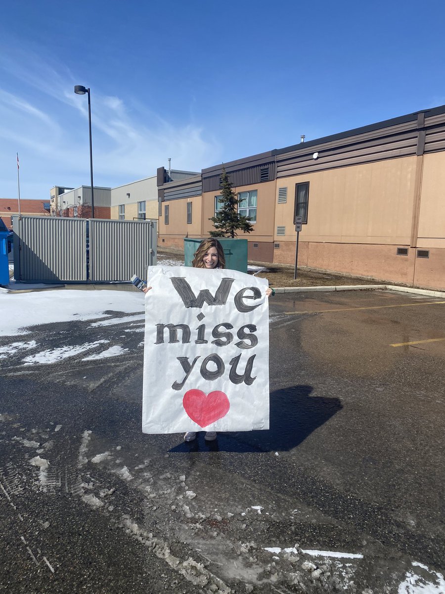 Ready for our teacher parade! We can’t wait to see our students!