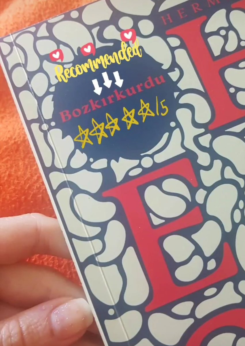 Bu günlerin en güzel yanlarından biri doya doya kitap okuma fırsatı bulmak benim için. 1946 yılında Nobel Ed. ödülü almış Bozkırkurdu'nu şiddetle tavsiye ediyorum. Zamansız bir roman❤