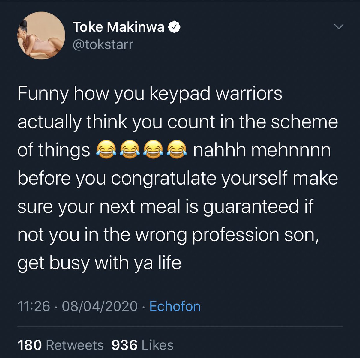 TheSavvyReach's tweet image. I thought Aunty Toke said we don’t matter. Why did she block me?!🥺