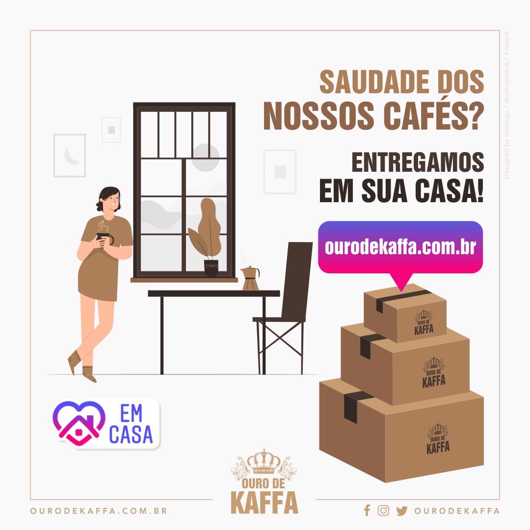 Dê suporte à #cafeteria que você tanto ama e aproveite para matar a saudade daquele gostinho de #café que não sai da sua cabeça! 🥰☕️ 
⠀#ourodekaffa #caféemcasa #emcasa #coffeelovers