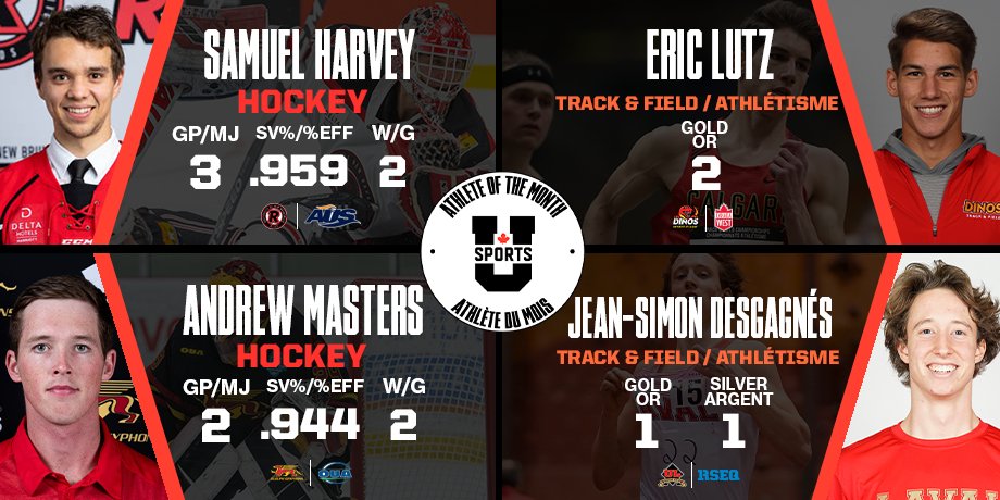 USPORTSca's tweet photo. U SPORTS Athlete of the Month! / Athlète du mois U SPORTS !

Vote for the March Men’s Athlete of the Month in the poll below 👇 / Votez pour l'athlète masculin du mois de 
mars dans le sondage ci-dessou 👇

#ChaseTheGlory | #ViserHaut https://t.co/nZVI1UIr1e