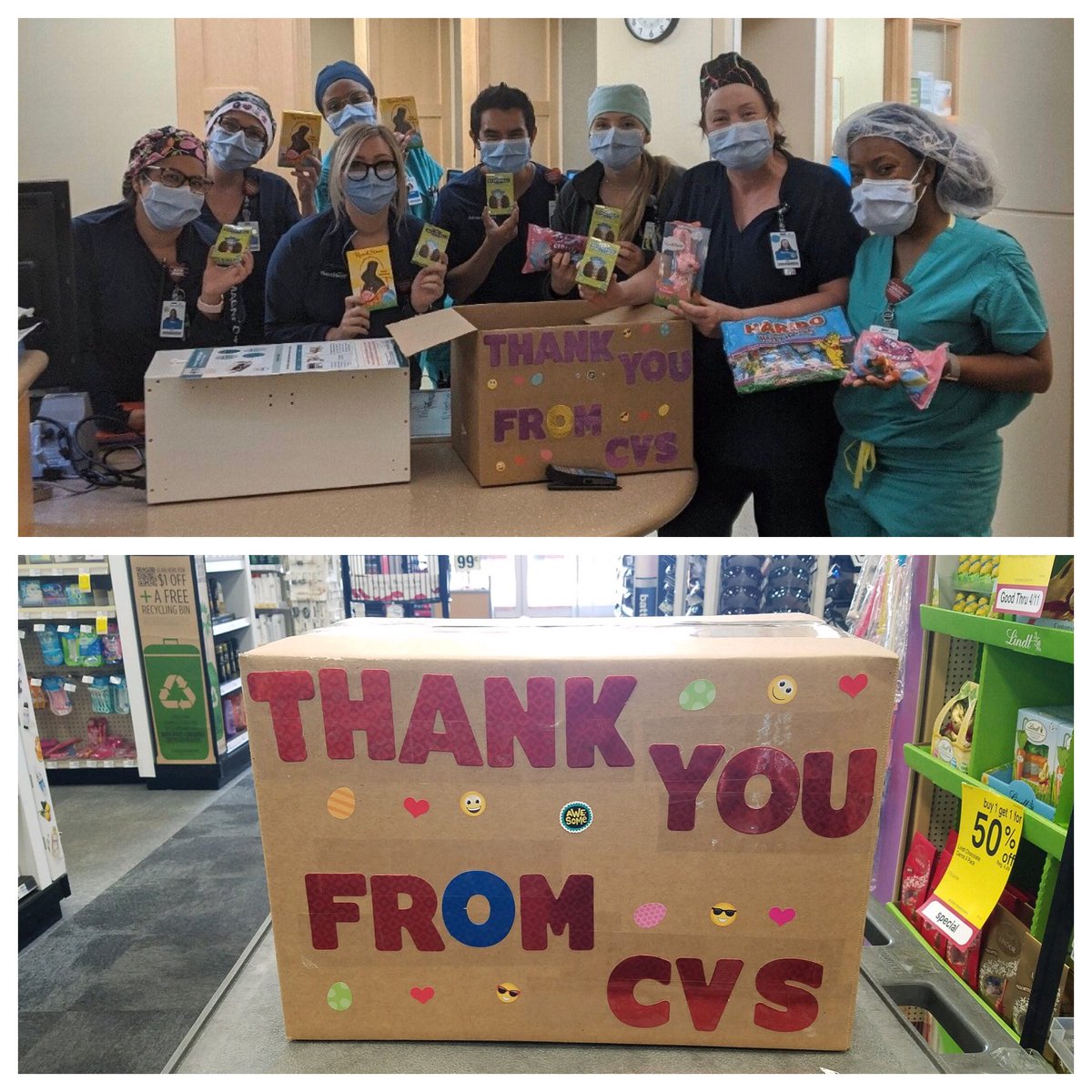 ARafidiCVS's tweet photo. CVS sending some Easter care packages to our local Orlando hospitals! ❤️⁦@CVSHealth⁩ https://t.co/OKpvPzCQOZ