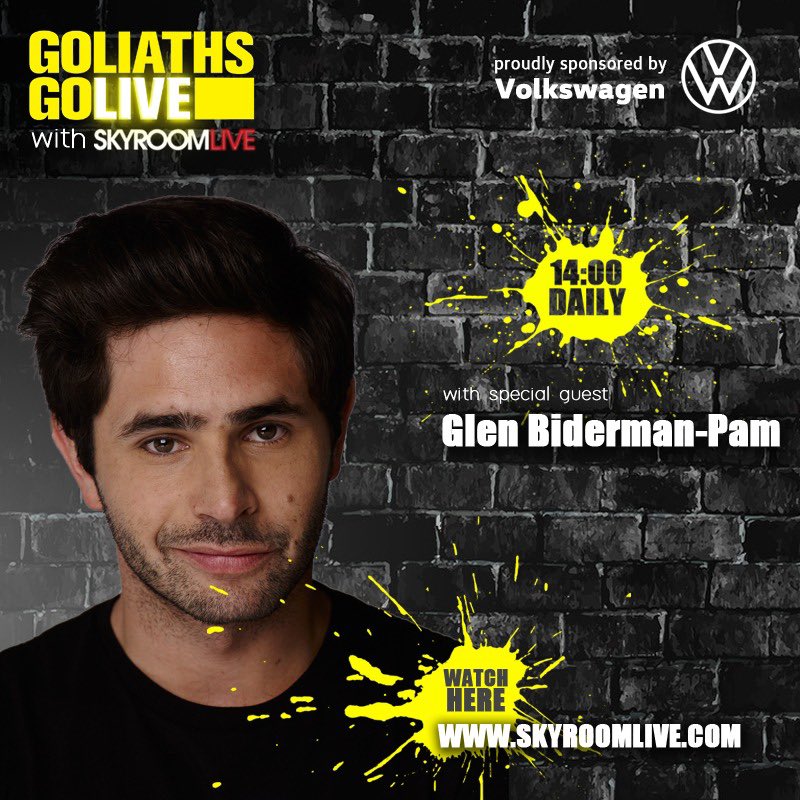 Goliath_Goliath's tweet image. Important, funny conversations tomorrow with incredible guests @THATninahastie and @GlenBidermanPam !
To view today’s episode go to skyroomlive.com 
#Goliathsgolive
#skyroomlive
#alonetogether
#theshowmustgoon
