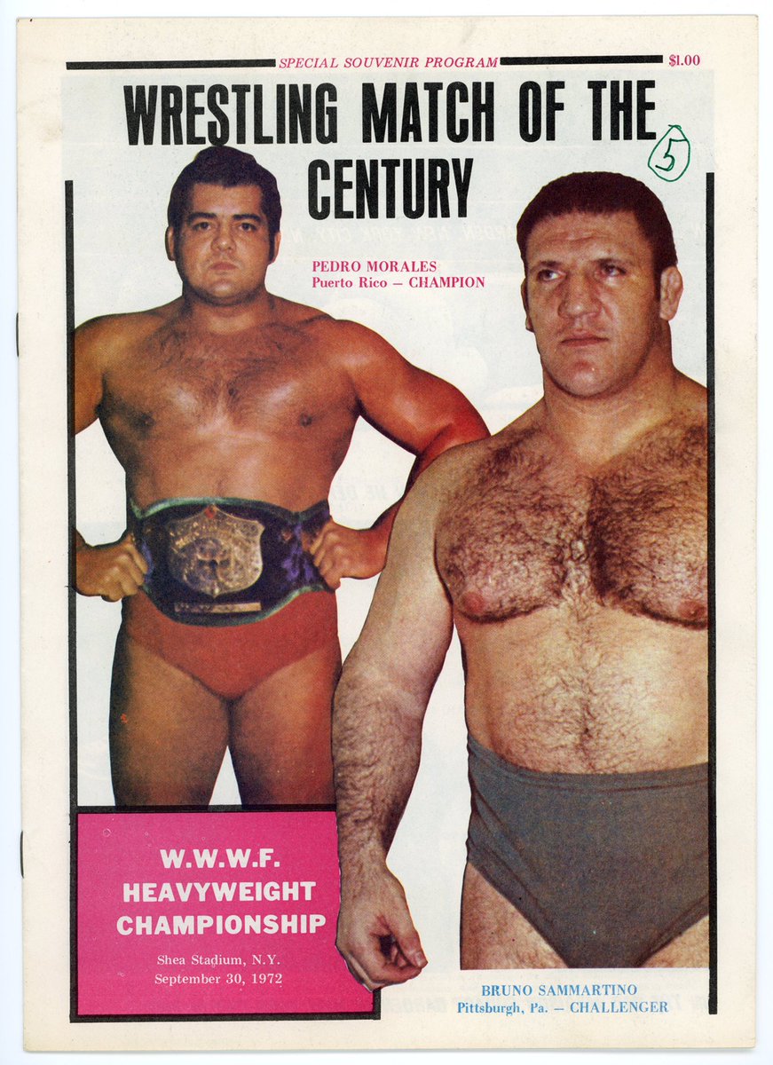 Apologies in advance for the amount of 1970s WWWF programs I am about to scan and post. First up: September 30, 1972 at Shea Stadium