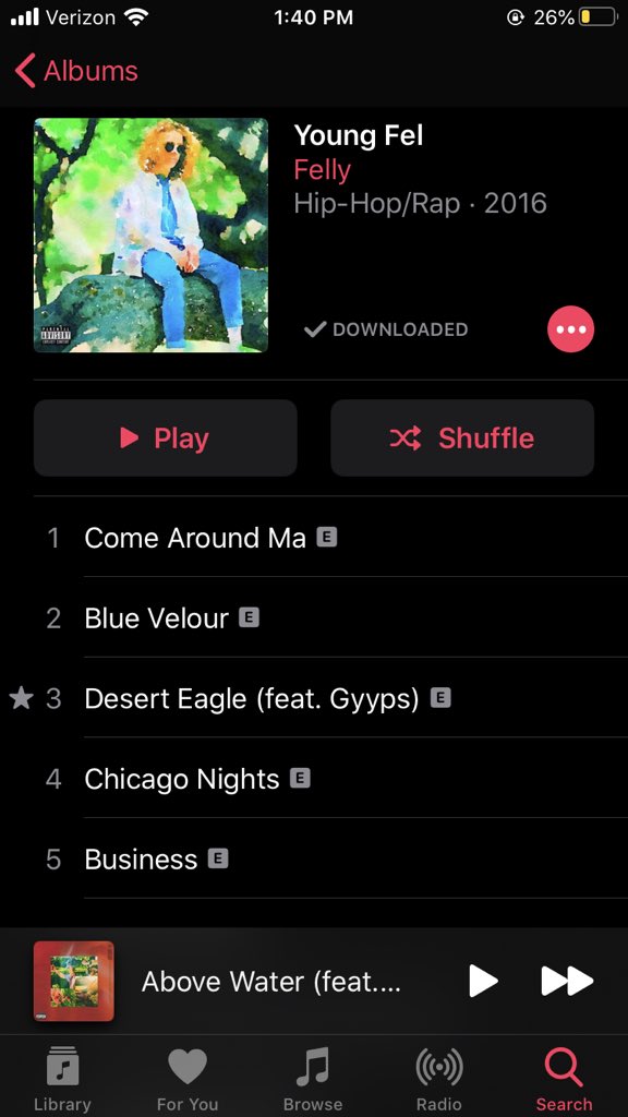 6. FellyIf you like Anderson .Paak, you’ll love Felly! Felly sounds nothing like him, but I think he’s had similar growth from rap to a more genre fluid sound. His newest album Mariposa really does not have a genre. Some songs: Desert Eagle, Vices, Above Water, Very Special