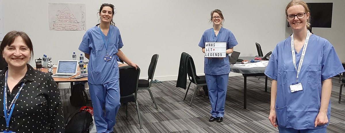 drjackiem's tweet image. Delighted to meet Ana Paula, Katrina and Alex, three more #SLTHeroes working @NightingaleLDN to support our clinical services.  @RCSLT @londonahps #AHPsintoAction