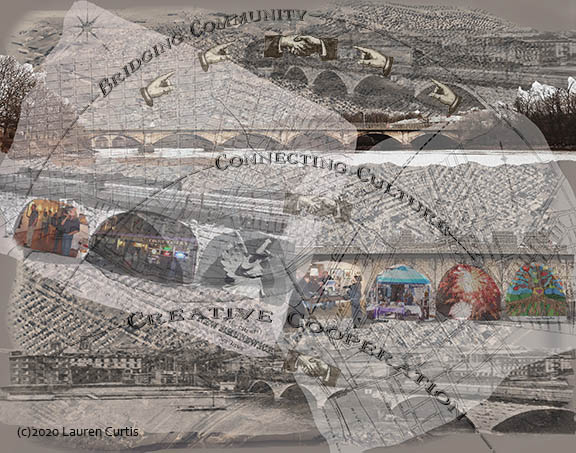 LaurenCurtisArt's tweet photo. Art continues! I was commissioned to create a piece about Highland Park & New Brunswick NJ communities. Show postponed due to virus so here's my piece #bridgingcommunity #AlbanyStBridge #NJarts #digitalphotocollage #NewBrunswickNJ #HighlandParkNJ #photoart #localcommunities https://t.co/fzagYxDjwS