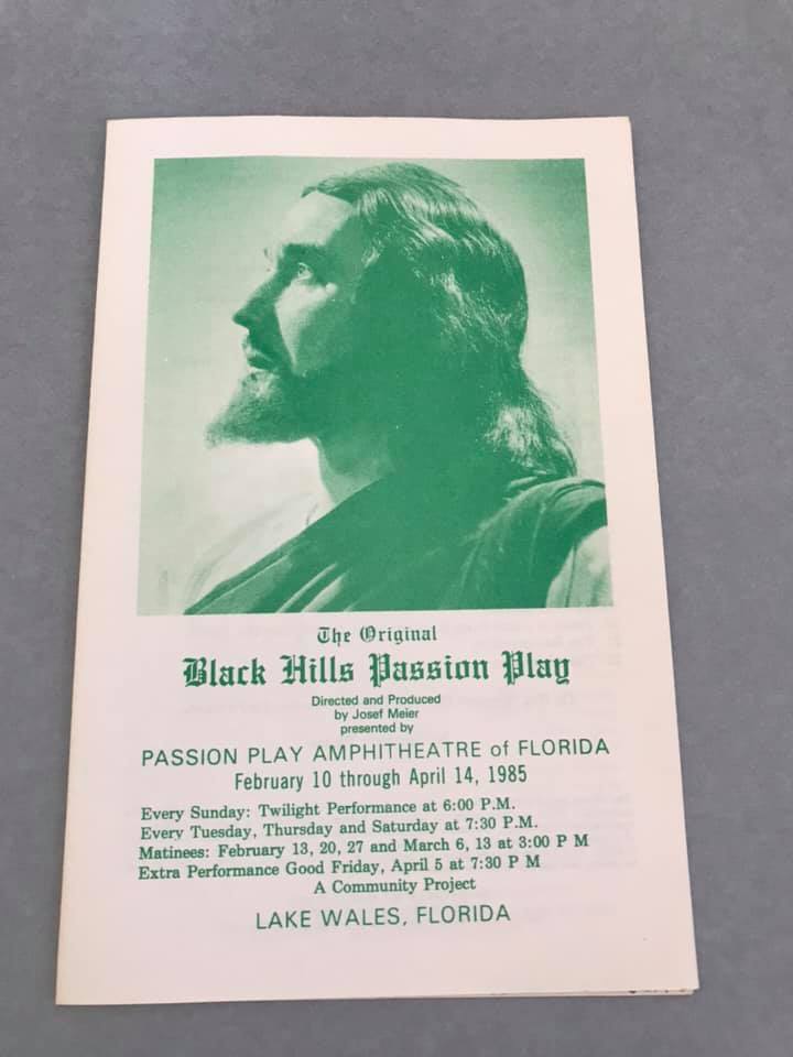 LW_Museum's tweet photo. For today’s “Curiosities with the Curator”

We thought we’d celebrate Holy Week by showcasing this brochure from the Lake Wales Passion Play. The Passion Play depicted they last day’s of Jesus’ life. Many residents remember the play passionately.

#MuseumFromHome #MuseumFromHome https://t.co/krVohSm5pq