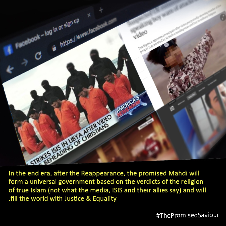 In the end era, after the Reappearance, the promised Mahdi will form a universal government based on the verdicts of the religion of true Islam (not what the media, ISIS and their allies say) and will fill the world with Justice &amp;amp; Equality. #ThePromisedSaviour