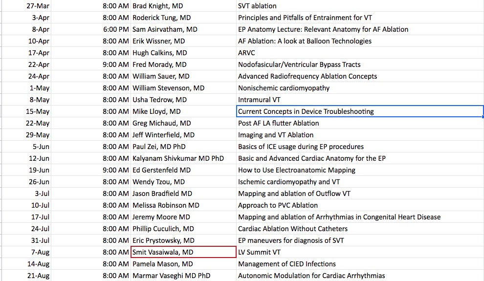 #EPFellowsConference. Look at the tremendous commitment and support for fellow education during this difficult and unusual time.  Thanks to everyone for their efforts! Join us tonight with Dr. Asirvatham at 6 PM EST and with Dr. Wissner on Friday at 8 AM EST.