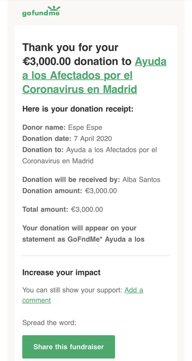 espesfc's tweet photo. Pues aquí están los pagos realizados al Hospital de La Paz. PayPal se quedó como 500€ de todo lo recaudado, pero para mí sigue siendo increíble pensar que esto lo hemos conseguido entre todxs, y con un simple torneo de Fortnite. #YoMeQuedoEnCasa #JuntosLoConseguiremos 💖 https://t.co/kCyf6BGH8R