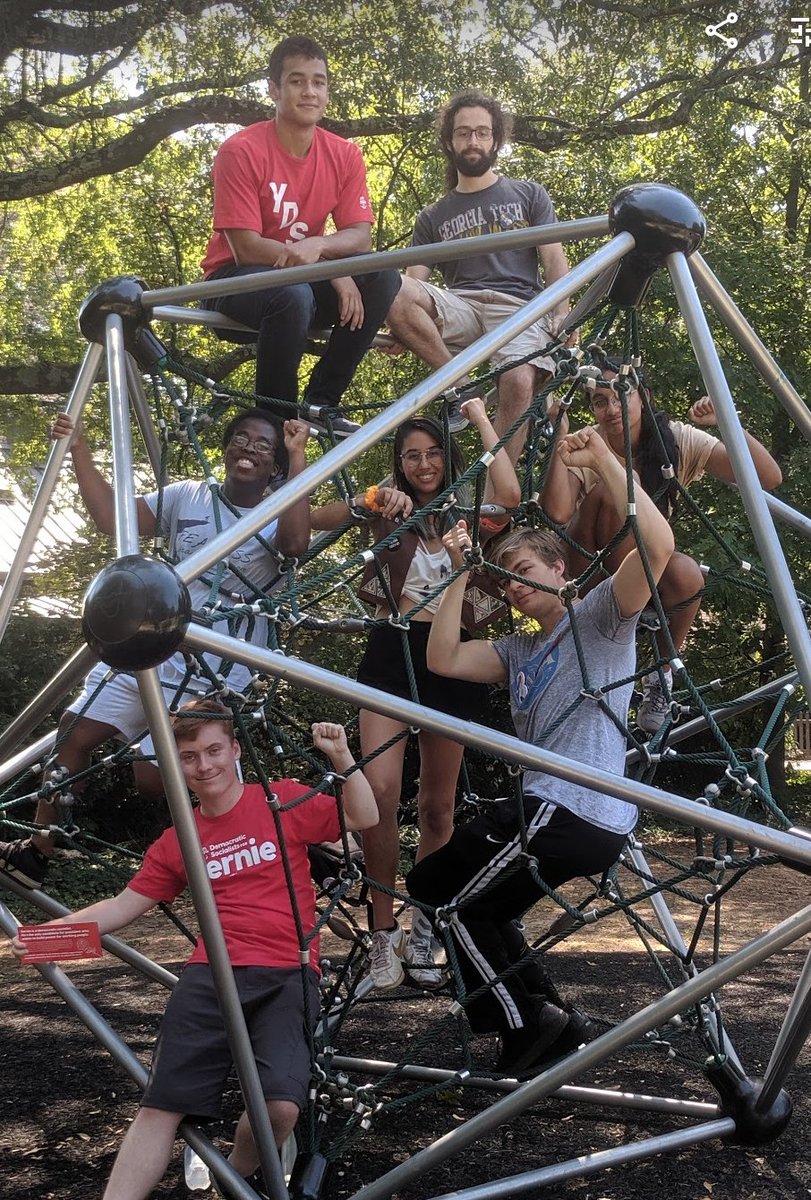 YDSAGT's tweet photo. Thank you @BernieSanders 

We canvassed, phone-banked, dorm-stormed, and posted our asses off for you. We built long-lasting relationships and mass socialist organization along the way.

We may have lost the battle but we will win the class war!

#YDSAForBernie https://t.co/R78Pz29J9W