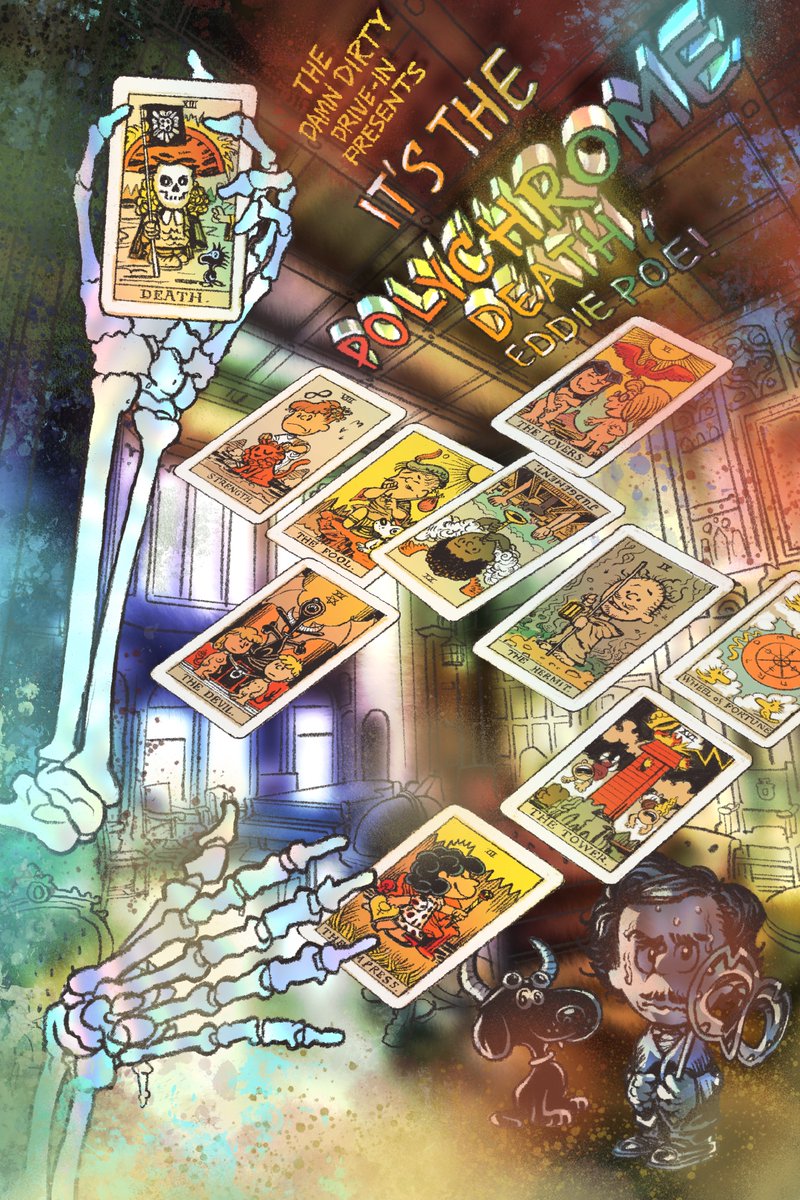 dddrivein's tweet photo. Holy Phantasmagoria! In the third installment of the Eddie Poe series, the Poe-nuts find themselves besieged by a polychromatic pandemic! 
LISTEN HERE: https://t.co/yyxP0Fsbog
#Radioplay #Quarantine https://t.co/4TGGQn5CH7